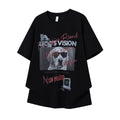 Sunglasses dog print short sleeves