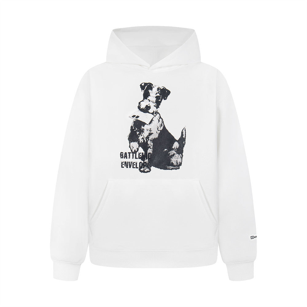 Animal Dog Printed Hoodie