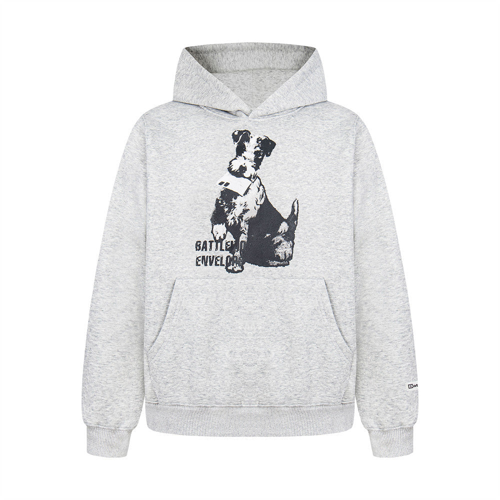 Animal Dog Printed Hoodie